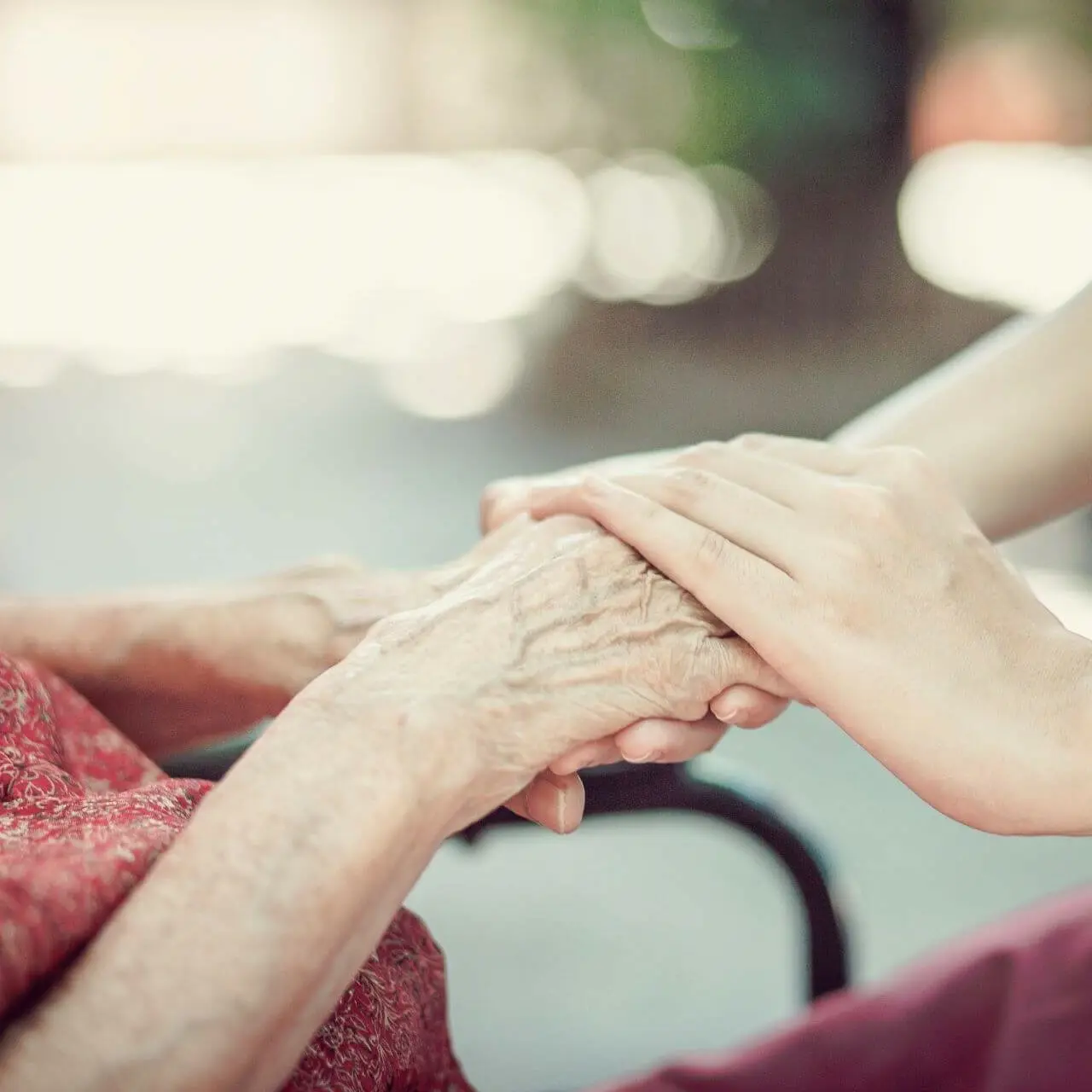 Elderly Holding Hands
